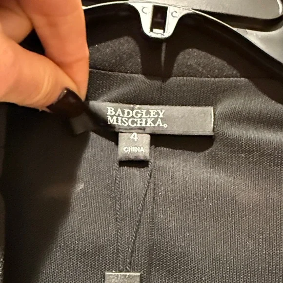 Badgley Mischka Beaded Back Panel Wrap Blazer - Picture 4 of 6